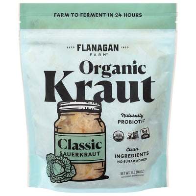 Glk Sauerkraut Llc Kraut Organic Classic 6/16 OZ [UNFI #03119997] [ebt]