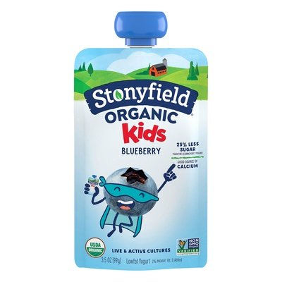 Stonyfield Organic Organic Kids Blueberry Lowfat Yogurt 8/3.5 OZ [UNFI #2029593] [ebt]