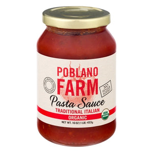 Poblano Farm Pasta Sauce Organic Traditional Italian 12/16 OZ [UNFI #0655266] [ebt]