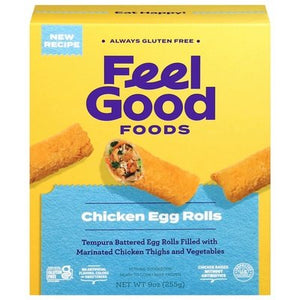 Feel Good Foods Egg Rolls Chicken 9/9 OZ [UNFI #1088939] [ebt]