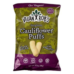 Vegan Robs Sorghum Puffs Cauliflower 12/3.5 OZ [UNFI #2043230] [ebt]