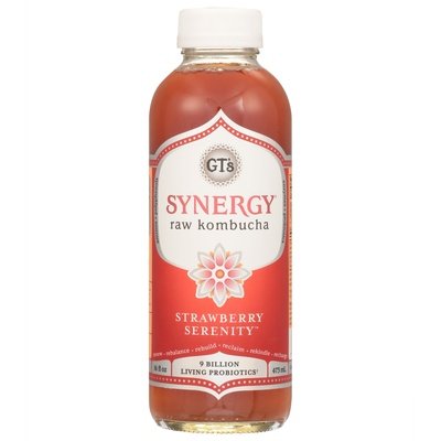 Gts Kombucha Strawberry Serenity Raw 12/16 OZ [UNFI #2273472] [ebt] D