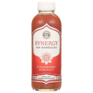 Gts Kombucha Strawberry Serenity Raw 12/16 OZ [UNFI #2273472] [ebt] D