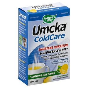 Natures Way Cold Care Hot Drink Lemon Flavored 1/10 PKT [UNFI-CARLISLE #300434]