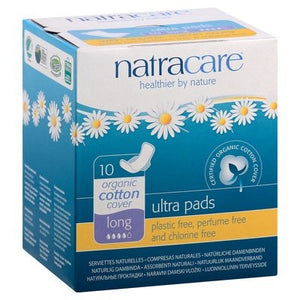 Natracare Pads Ultra Long With Organic Cotton Cover 1/10 CT [UNFI-CARLISLE #335026]