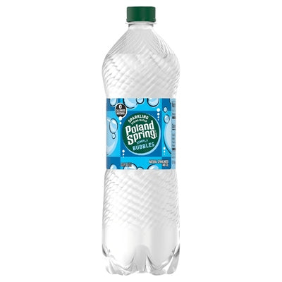 Poland Spring Spring Water Simply Bubbles Sparkling 12/33.8 OZ [UNFI #0261024] [ebt]