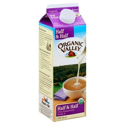 Organic Valley Half & Half 12/32 OZ [UNFI #100917] [ebt]