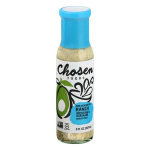 Chosen Foods Dressing & Marinade Unsweetened Ranch Pure Avocado Oil 6/8 OZ [UNFI #2527638] [ebt]
