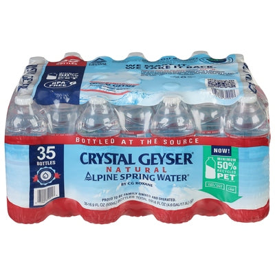 Crystal Geyser Alpine Spring Water Alpine Spring Water Natural 1/35/16.9Z [UNFI #0805390] [ebt]