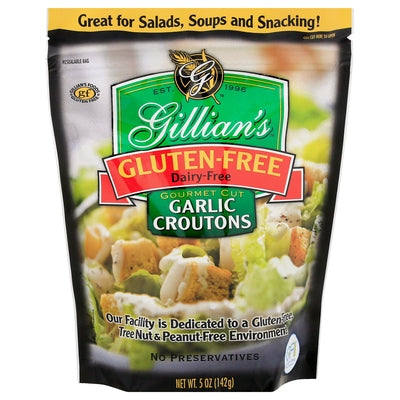 Gillians Foods Croutons Garlic Gourmet Cut 12/5 OZ [UNFI #0679944] [ebt]