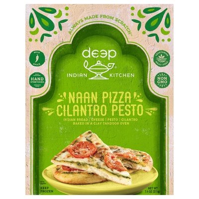 Deep Naan Pizza Cilantro Pesto Mild Spice 12/7.4 OZ [UNFI #2504447] [ebt]