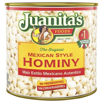 Juanitas Foods Hominy The Original Mexican Style 12/25 OZ [UNFI #1554088] [ebt]