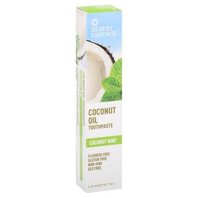 Desert Essence Toothpaste Coconut Oil Coconut Mint 1/6.25 OZ [UNFI-CARLISLE #2065654]