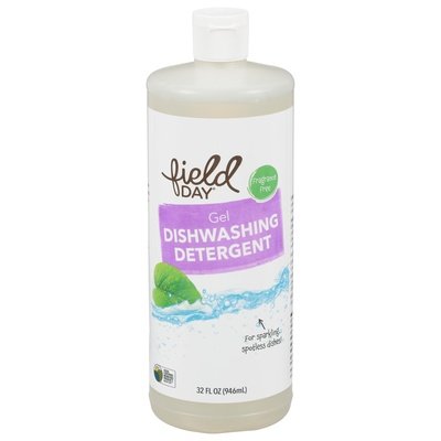 Field Day Dishwashing Detergent Gel Fragrance Free 12/32 OZ [UNFI #2970416]