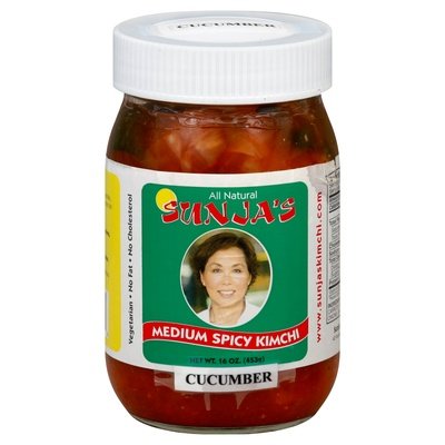 Sunjas Kimchi Medium Spicy Cucumber 12/16 OZ [UNFI #426528] [ebt]