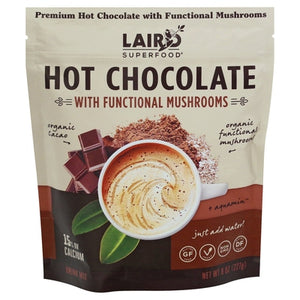 Laird Superfood Drink Mix Hot Chocolate with Functional Mushrooms 6/8 OZ [UNFI #02575934] [ebt]