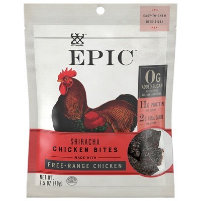 Epic Chicken Bites Sriracha 8/2.5 OZ [UNFI-CARLISLE #2568376] [ebt]