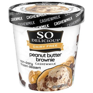 So Delicious Frozen Dessert Non-Dairy Peanut Butter Brownie Cashewmilk 8/PINT [UNFI #2681633] [ebt]