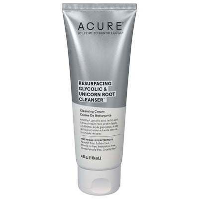 Acure Cleansing Cream Resurfacing Glycolic & Unicorn Root Cleanser 1/4 OZ [UNFI-CARLISLE #2532927]