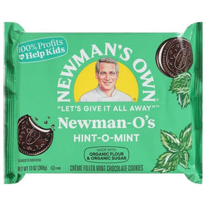 Newmans Own Chocolate Cookies Creme Filled Hint-O-Mint 6/13 OZ [UNFI #424119] [ebt]