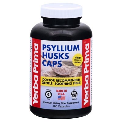 Yerba Prima Psyllium Husks Caps Capsules 1/180 CAP [UNFI-CARLISLE #771204]