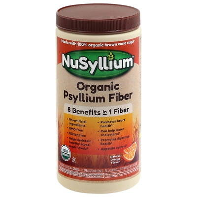 Nusyllium Psyllium Fiber Organic Orange Flavor 1/30.5 OZ [UNFI-CARLISLE #2076453]