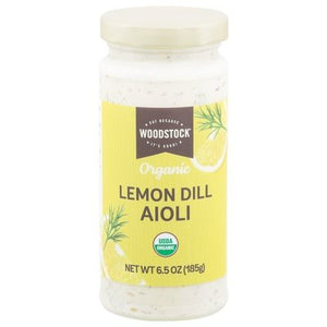 Woodstock Aioli Organic Lemon Dill 6/6.5 OZ [UNFI #2844793] [ebt]