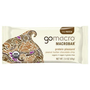 Gomacro Macrobar Peanut Butter Chocolate Chip 12/2.5 OZ [UNFI-CARLISLE #1622471] [ebt]