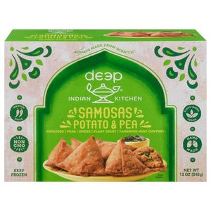 Deep Samosas Potato & Pea Medium Spice 6/12 OZ [UNFI #2504595] [ebt]