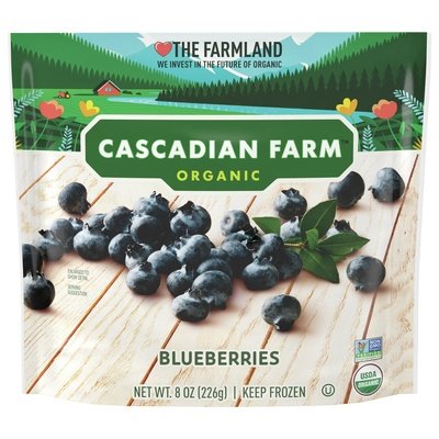 Cascadian Farm Blueberries Organic 12/8 OZ [UNFI #908095] [ebt]