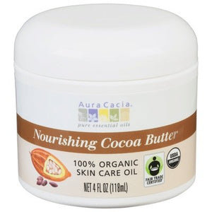 Aura Cacia Skin Care Oil 100% Organic Nourishing Cocoa Butter 1/4 OZ [UNFI-CARLISLE #448969]