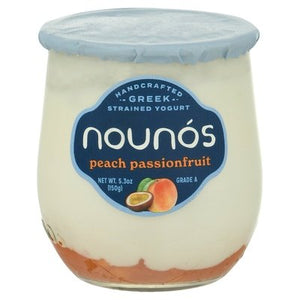 Nounos Yogurt Greek Peach Passionfruit Strained 8/5.3 OZ [UNFI #2692663] [ebt]