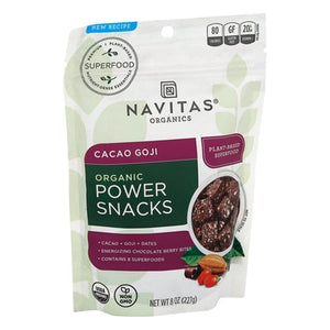 Navitas Organics Power Snacks Organic Cacao Goji 12/8 OZ [UNFI #1274240] [ebt]