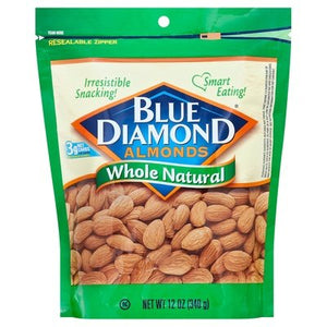 Blue Diamond Almonds Whole Natural 6/12 OZ [UNFI #2679744] [ebt]
