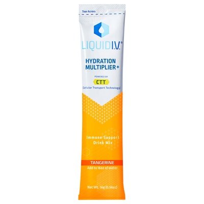 Liquid I V  Immune Support Drink Mix Tangerine 8/.56 OZ [UNFI-CARLISLE #2700847] [ebt]