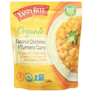 Tasty Bite Coconut Chickpea & Turmeric Curry Organic Mild 6/10 OZ [UNFI-CARLISLE #2810307] [ebt]