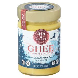 4Th & Heart Ghee Clarified Butter Himalayan Pink Salt 6/9 OZ [UNFI #1835305] [ebt]