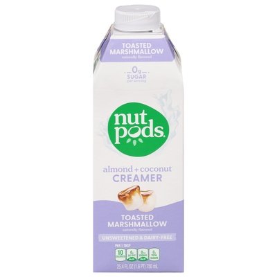 Nutpods Creamer Unsweetened & Dairy Free Toasted Marshmallow Almond + Coconut 6/25.4 OZ [UNFI #2784445] [ebt]