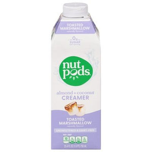 Nutpods Creamer Unsweetened & Dairy Free Toasted Marshmallow Almond + Coconut 6/25.4 OZ [UNFI #2784445] [ebt]