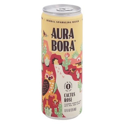 Aura Bora Sparkling Water Cactus Rose 12/12 OZ [UNFI #2610848] [ebt]