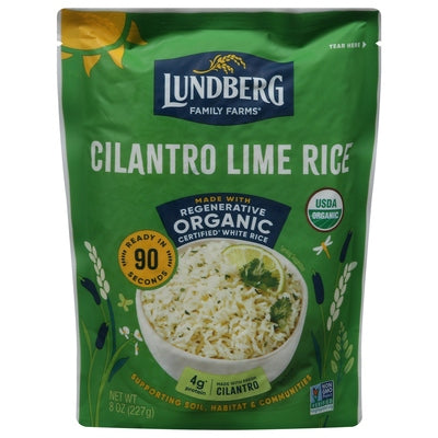 Lundber Family Farms Cilantro Lime Rice Organic 6/8 OZ [UNFI #3034204] [ebt]