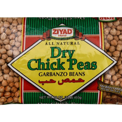 Ziyad Garbanzo Beans Dry Chick Peas 12/16 OZ [UNFI #02902948] [ebt]