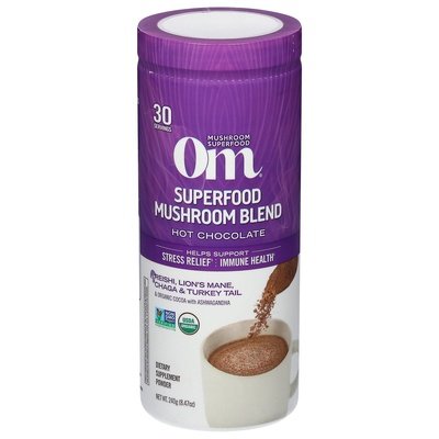 Om Superfood Mushroom Blend Hot Chocolate Powder 8.47 OZ [UNFI #2803765]
