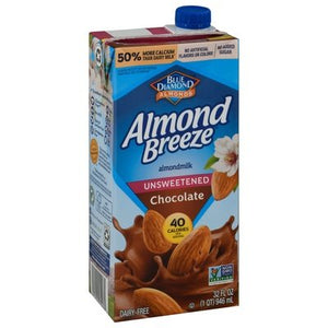 Almond Breeze Almondmilk Chocolate Unsweetened 12/32 OZ [UNFI #751073] [ebt]