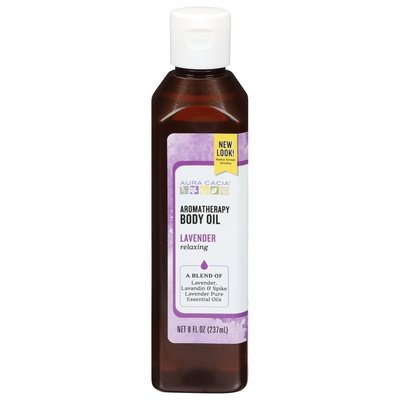 Aura Cacia Body Oil Aromatherapy Lavender Relaxing 1/8 OZ [UNFI-CARLISLE #611889]
