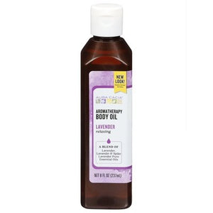 Aura Cacia Body Oil Aromatherapy Lavender Relaxing 1/8 OZ [UNFI-CARLISLE #611889]
