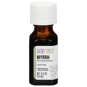 Aura Cacia Pure Essential Oil Myrrh Restoring 1/.5 OZ [UNFI-CARLISLE #714089]