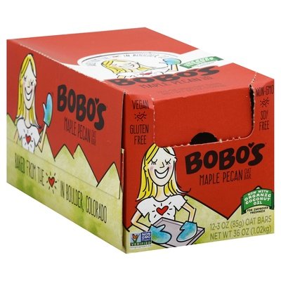 Bobos Oat Bars Oat Bar Maple Pecan 12/3 OZ [UNFI #0999573] [ebt]
