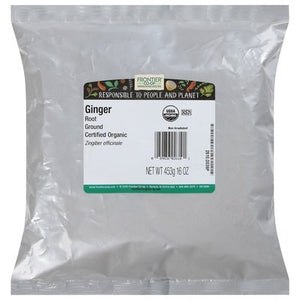 Frontier Nat Prod Co-Op Ginger Root Ground 1LB [UNFI-CARLISLE #119800] [ebt]
