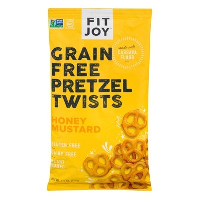 Fitjoy Pretzel Twists Grain Free Honey Mustard 12/4.5 OZ [UNFI #2523603] [ebt]